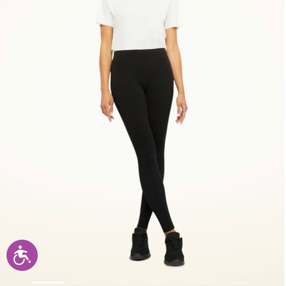 Wolford Aurora Black High-Rise Leggings
